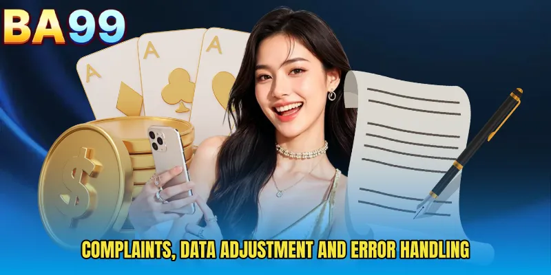 Complaints, Data Adjustment And Error Handling